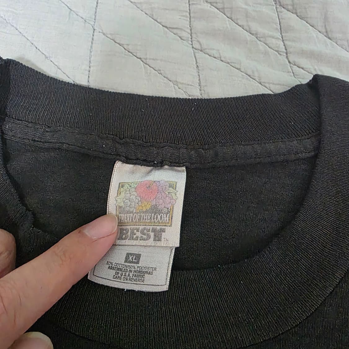 [XL] 90s 빈티지 DARE 티셔츠 블랙 1 ver. 하드페이드 상품이미지7