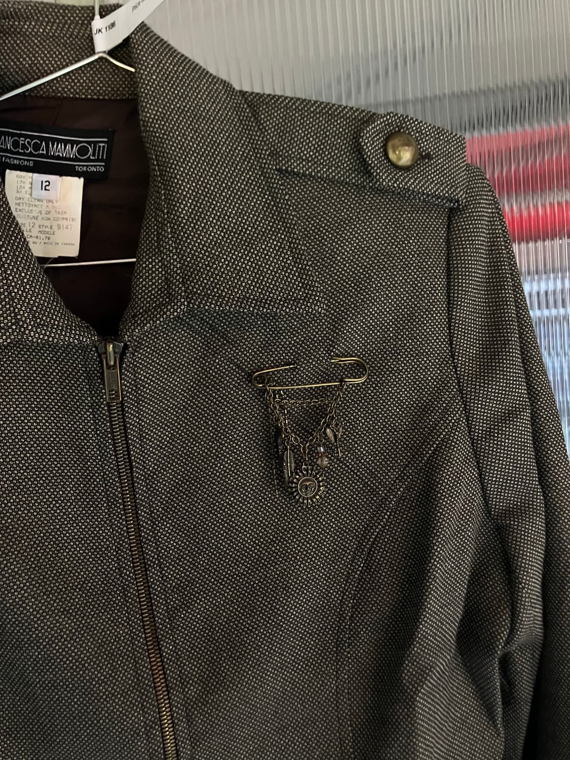 브로치 집업 블레이져 상품이미지3