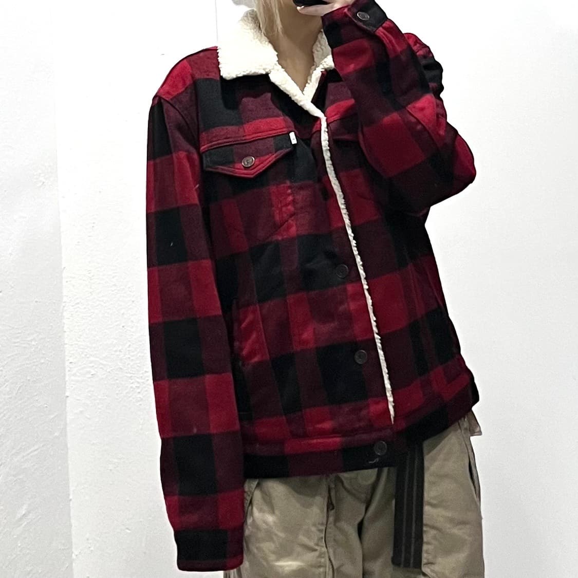 리바이스 헤비 체크 세르파 자켓 상품이미지1
