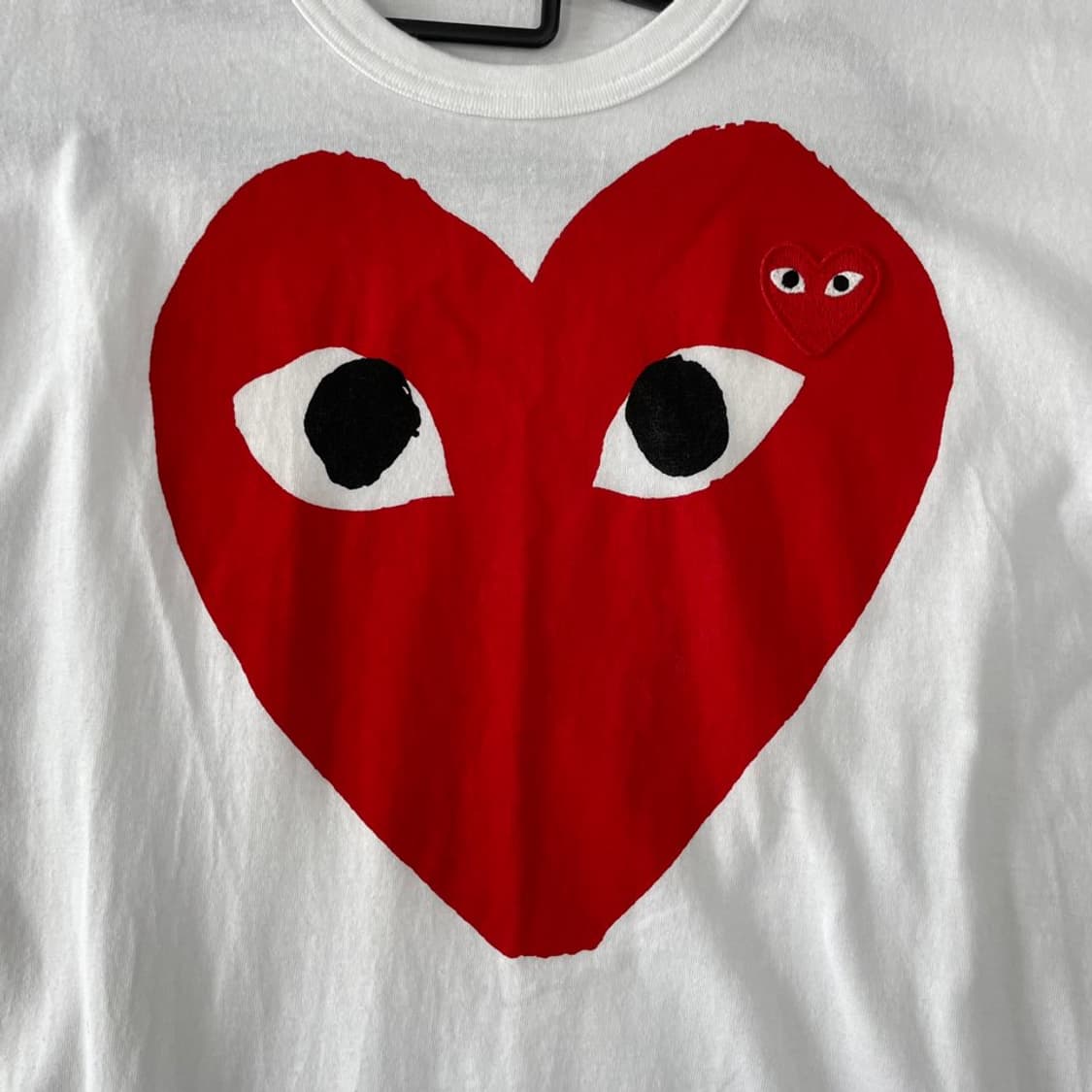 XXL 꼼데가르송 신형 더블하트 반팔티 상품이미지5