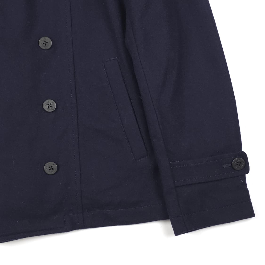 시나코바 더블버튼 울 자켓 네이비 (L) 상품이미지2