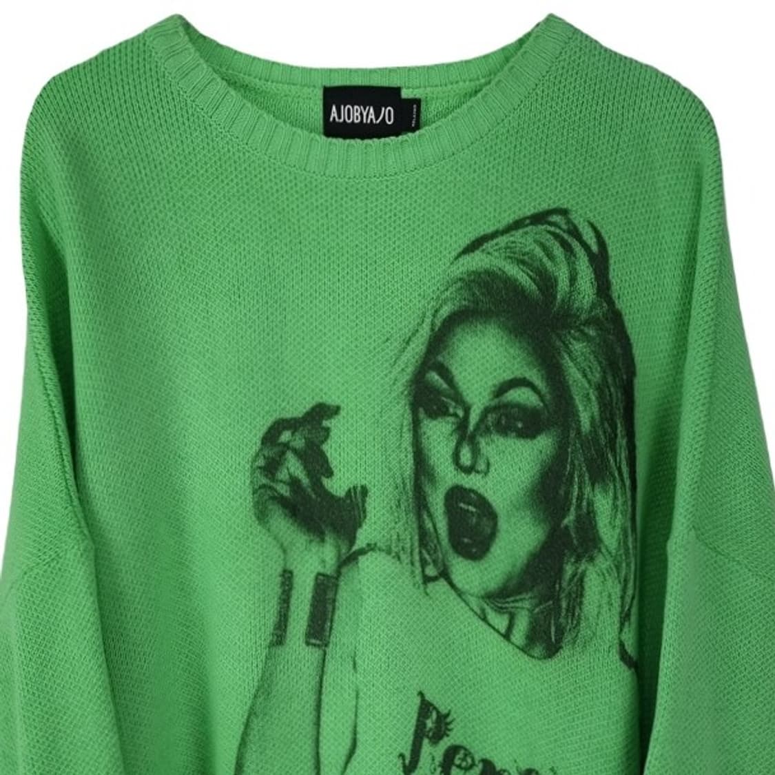 [아조바이아조] 그래픽 프린팅 오버핏 니트 M19305 상품이미지4