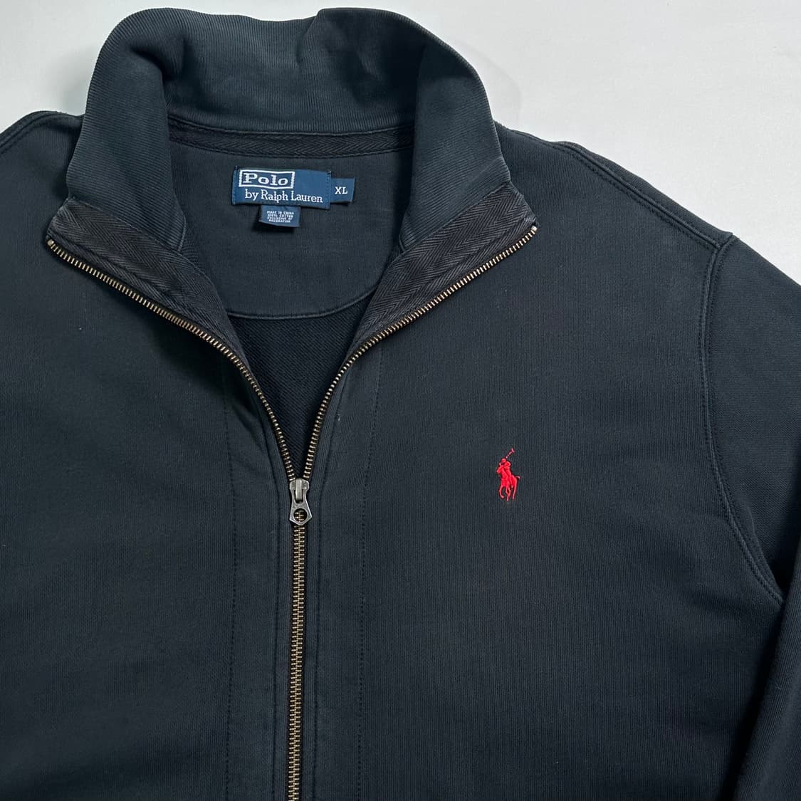 폴로 랄프로렌 블랙 코튼 스웻 집업 상품이미지3