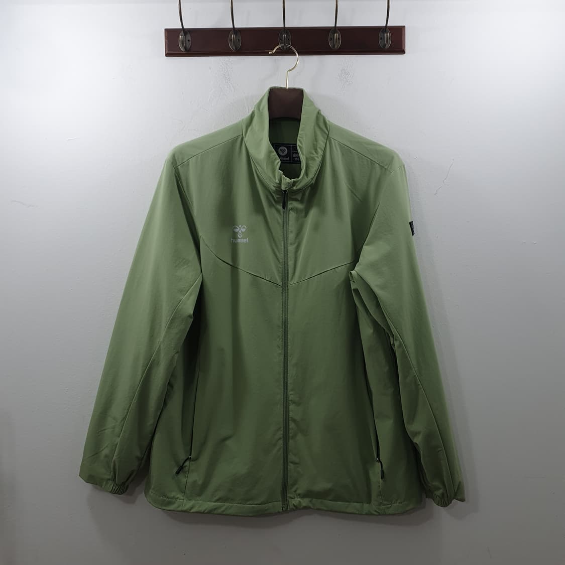 2XL 험멜 남성 그린 오버핏 스포츠 바람막이 자켓 상품이미지1