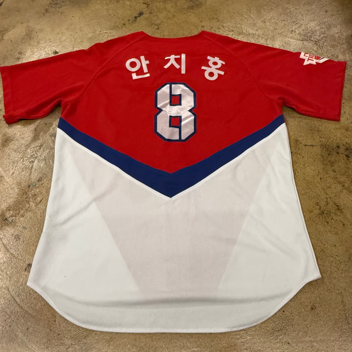 [110] 기아 타이거즈 8번 안치홍 마킹 유니폼 레드 b10 상품이미지3