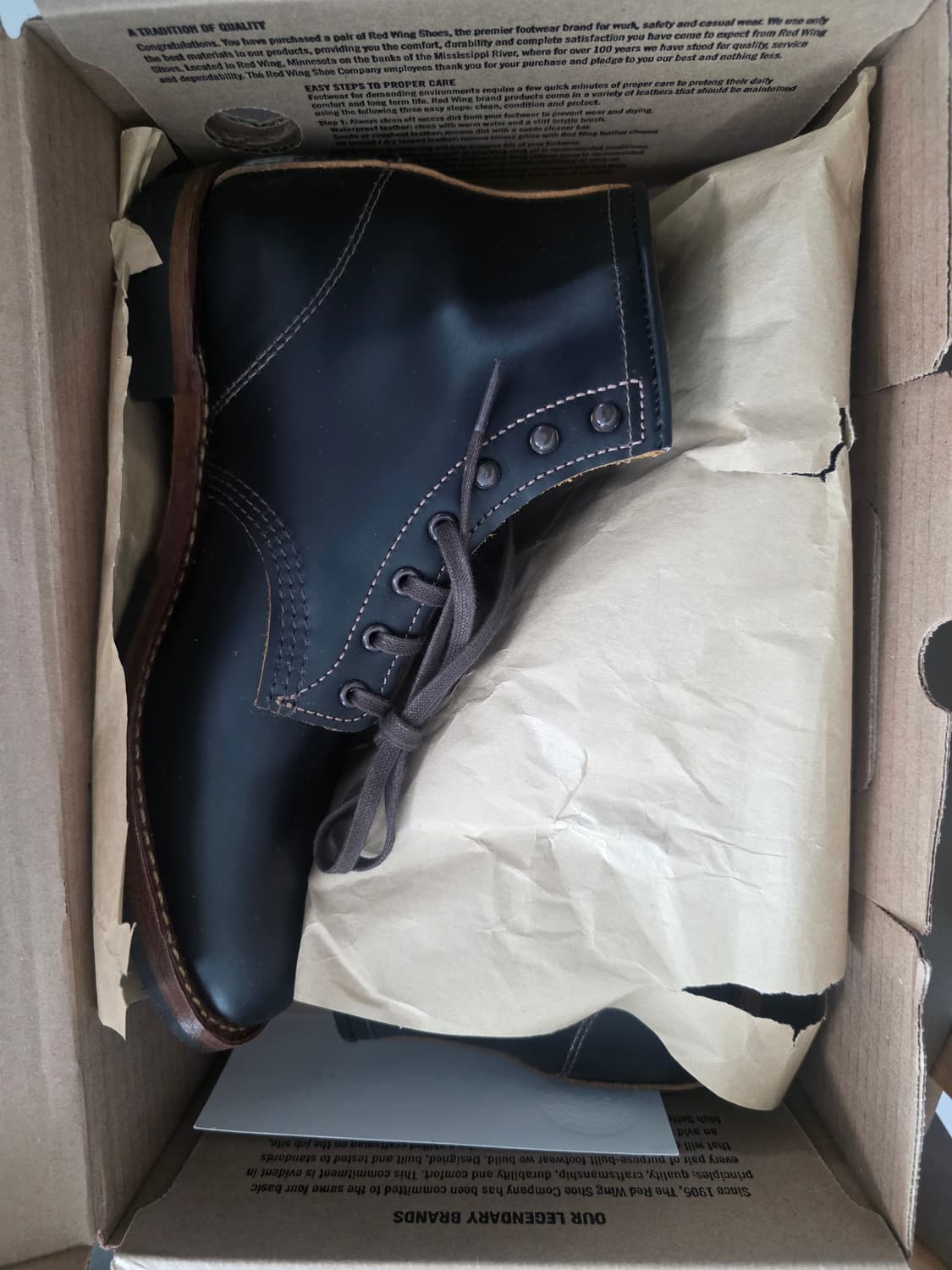 레드윙 벡맨 9060 플랫박스 부츠 8D(260) 상품이미지1