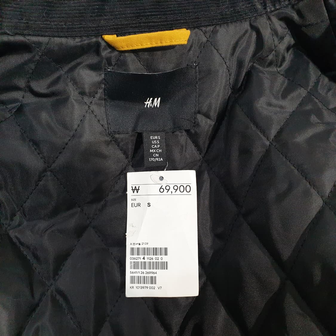 H&M 남성 안감누빔 자켓 점퍼 M 상품이미지7