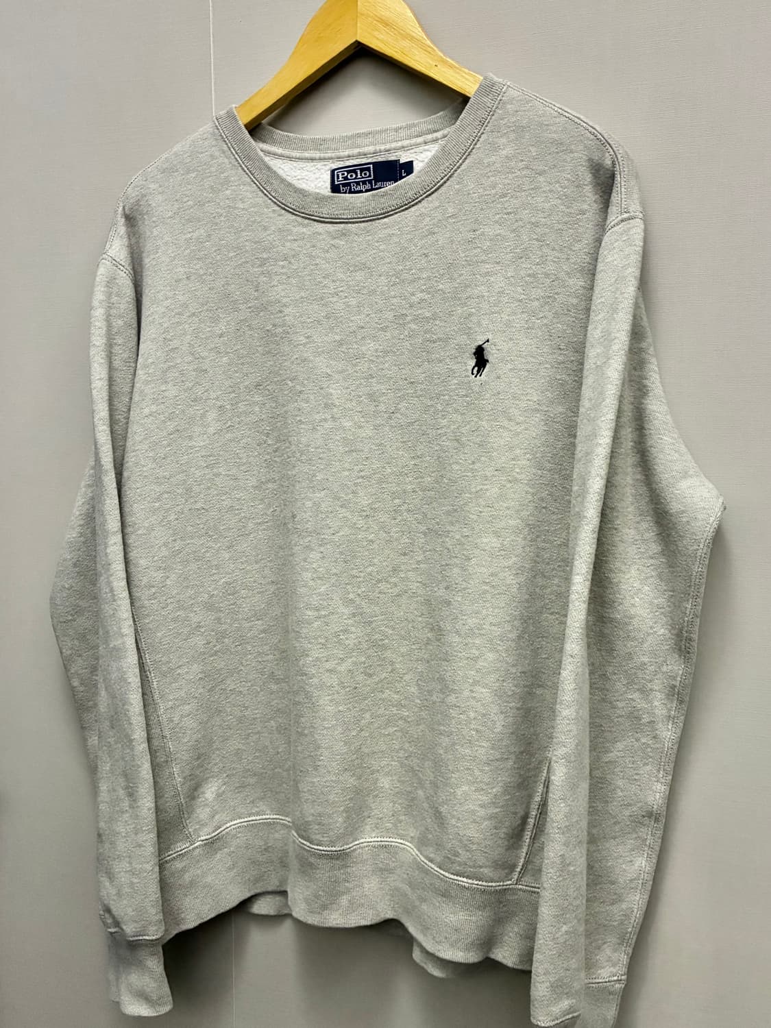 (L/103)00s 폴로랄프로렌 빈티지 스웻셔츠 맨투맨 멜란지그레이 상품이미지2