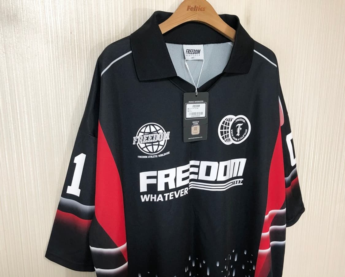 프리덤(FREEDOM) 레이싱 피케티셔츠(블랙) 3XL 상품이미지6
