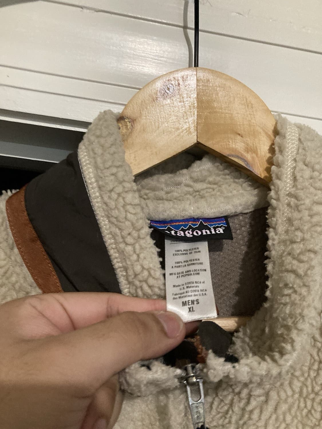 파타고니아 클래식 레트로-X 플리스 자켓 내추럴/애쉬 탄 상품이미지4