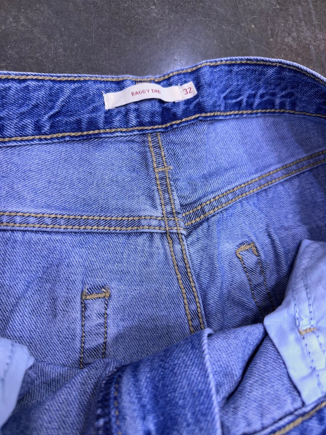 리바이스 프리미엄 빅e 배기 대디 스톤워싱 데님팬츠 32 상품이미지7