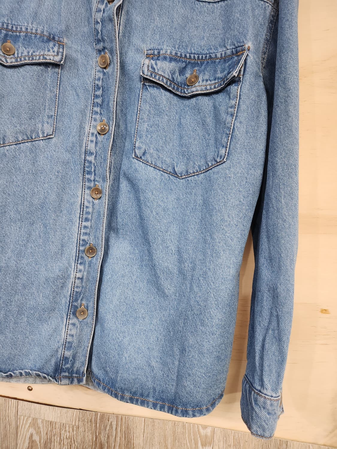 494) 셀럽샵 데님 남방 상품이미지3