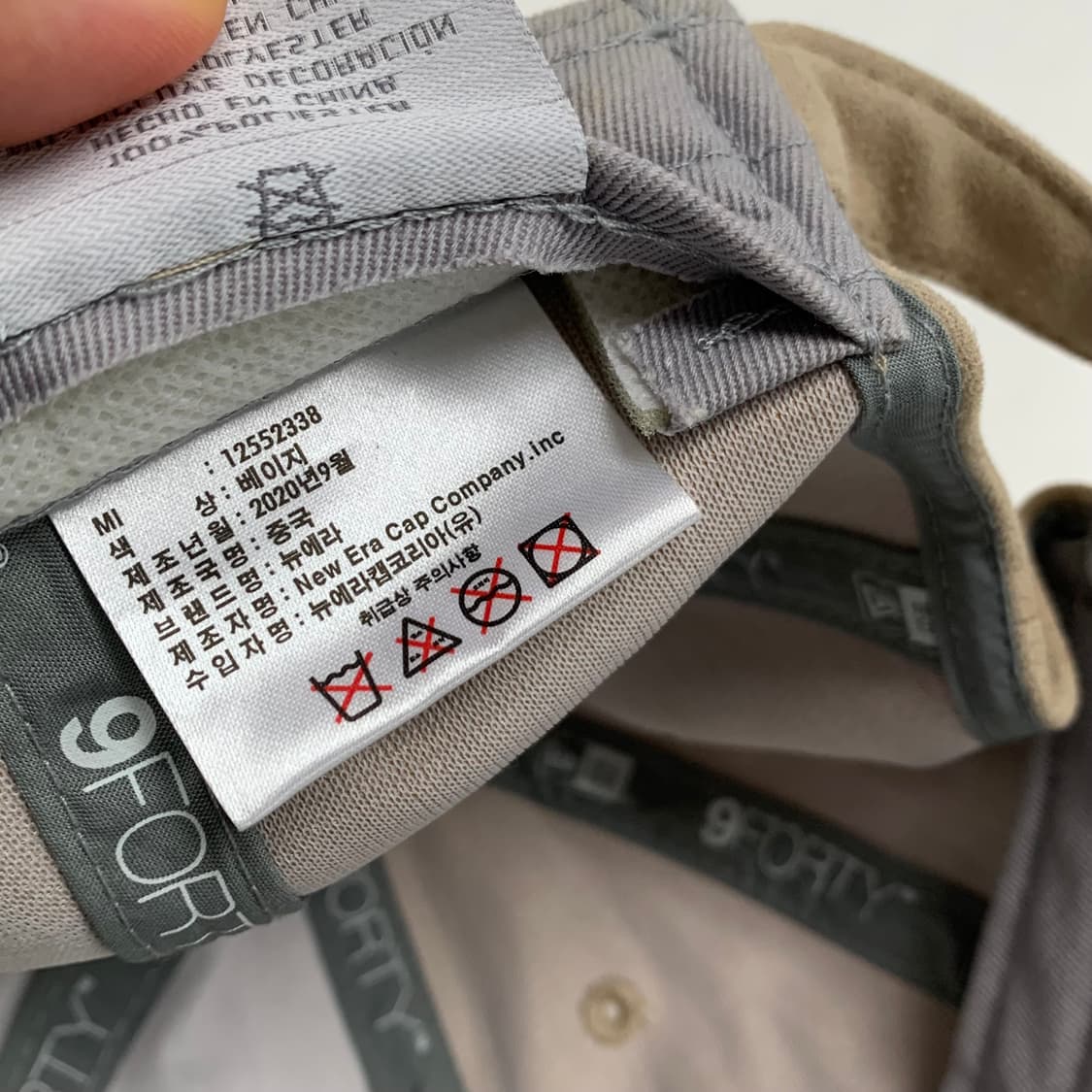 뉴에라 9FORTY NYC 스웨이드 볼캡 모자 상품이미지6