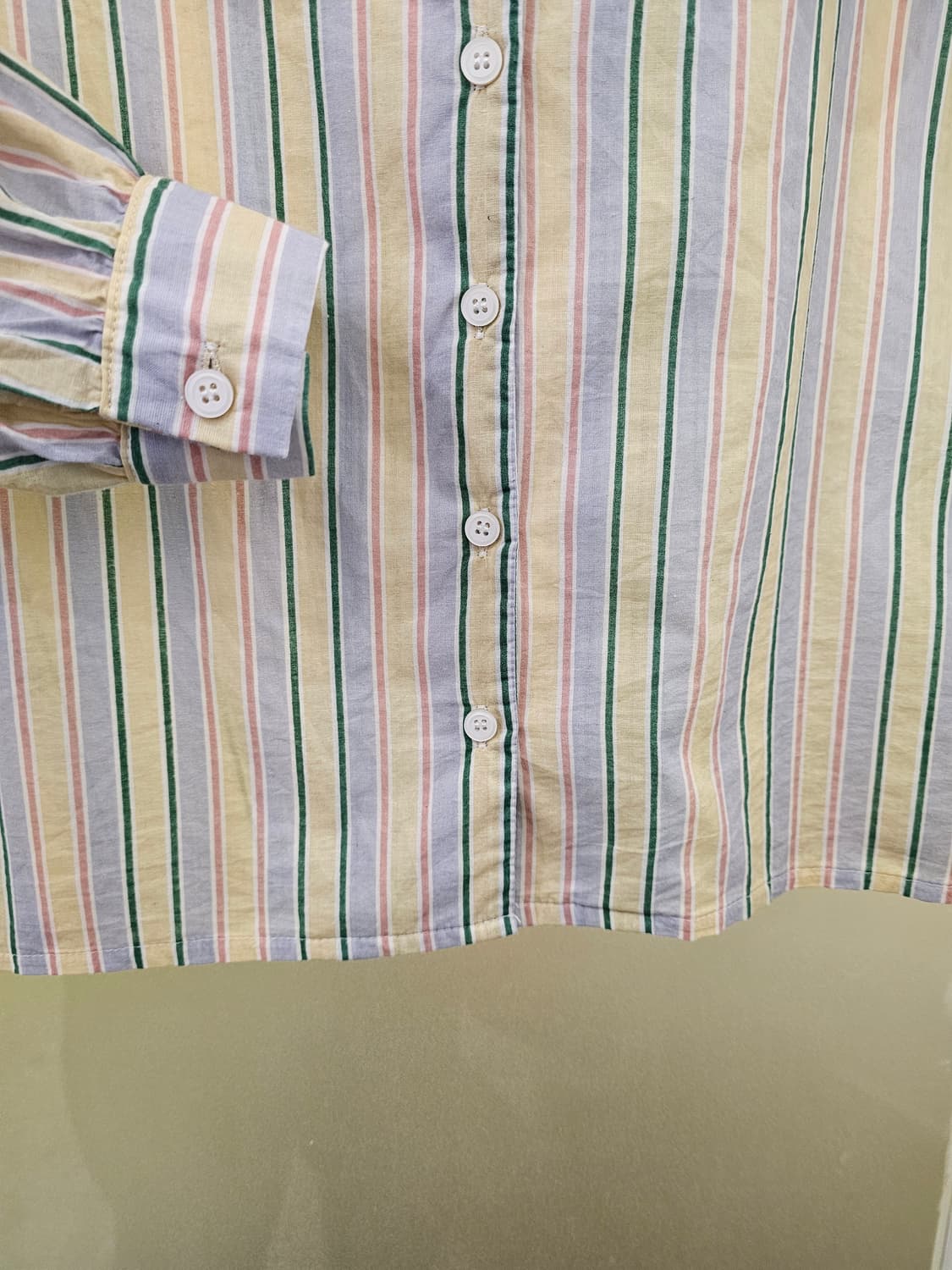 Japan 빅카라 스트라이프 셔츠 블라우스 상품이미지3