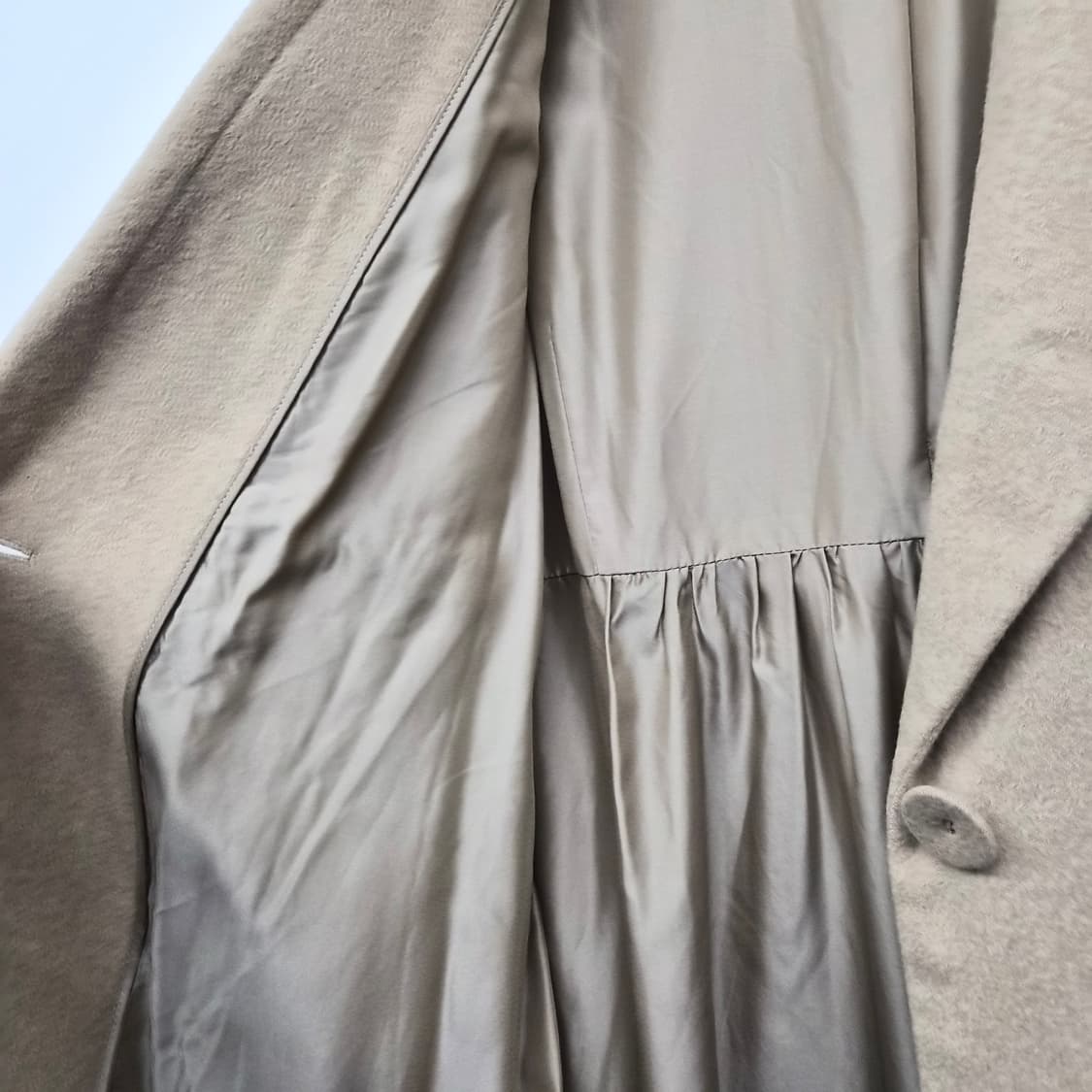 구호 베이지색 롱 코트 여성 S 상품이미지5