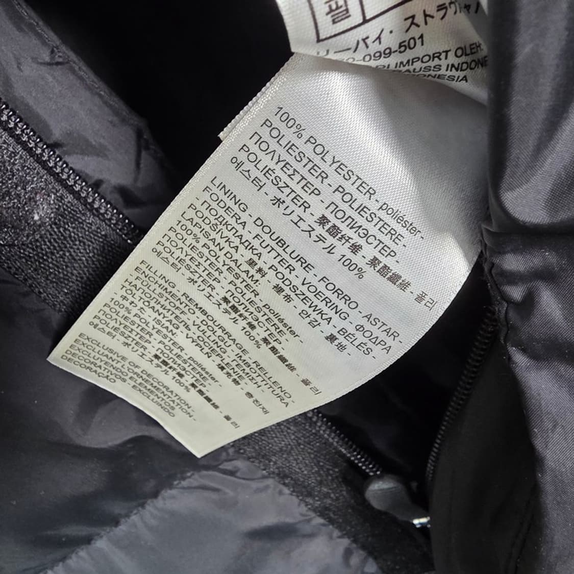 리바이스 유틸리티 포켓 블랙 롱패딩 점퍼 L 상품이미지7