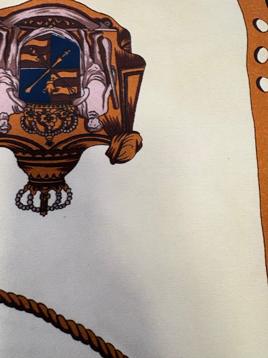 까르띠에(Cartier) 빈티지 더블C 로고 실크 스카프 상품이미지8