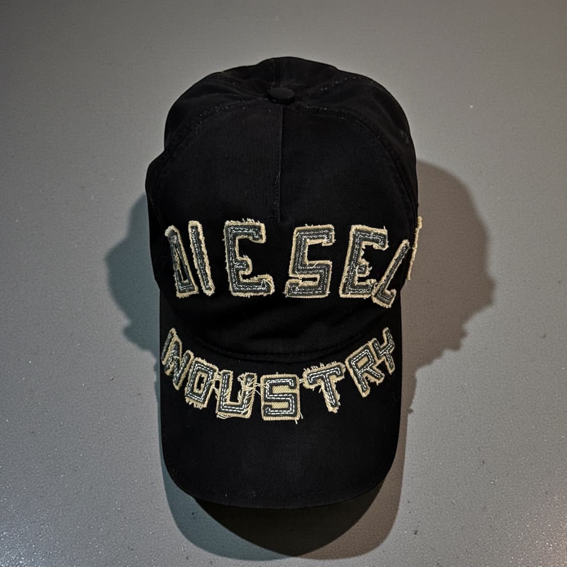 디젤 00AW 인더스트리 자수 데미지 볼캡 상품이미지2
