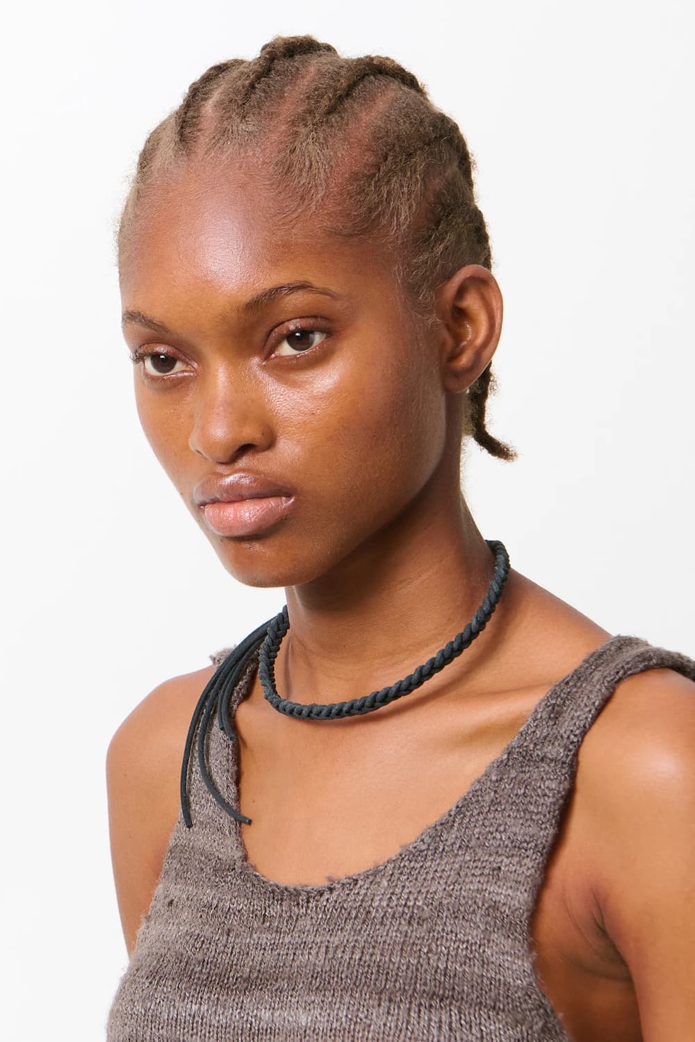 아워레가시 26ss 브레이드 라돈 목걸이/블랙 상품이미지2