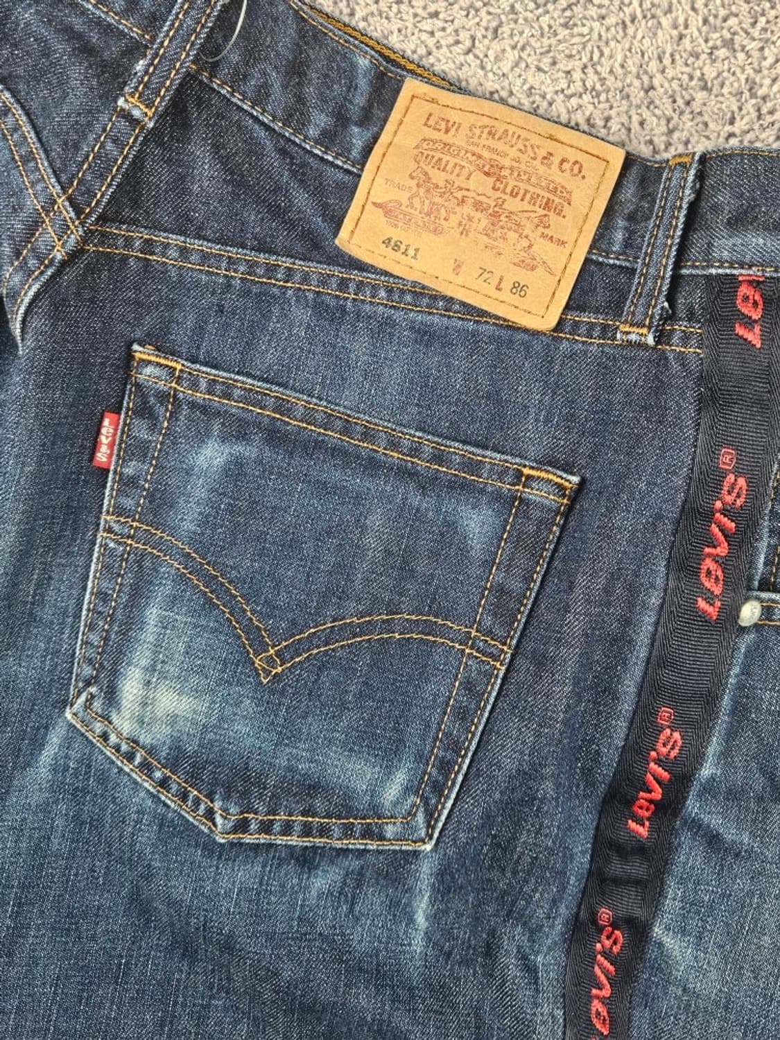 리바이스 4811 사이드트랙 배기핏 데님 진 (28X34) / 10790 상품이미지8
