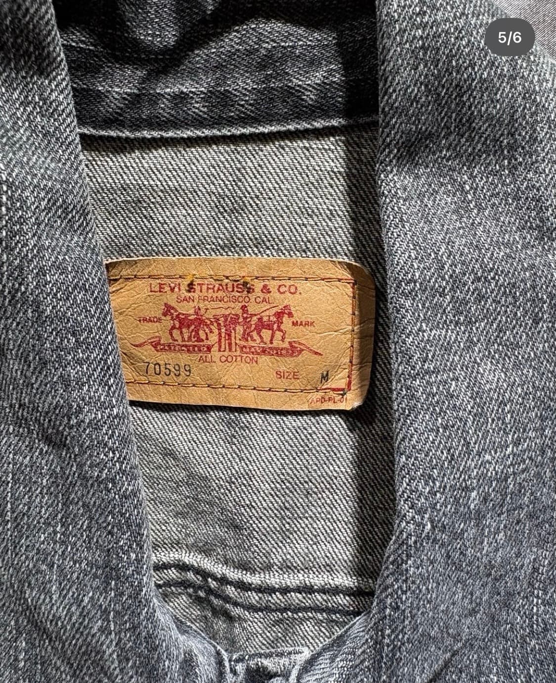 리바이스 흑청 트러커 m 상품이미지2