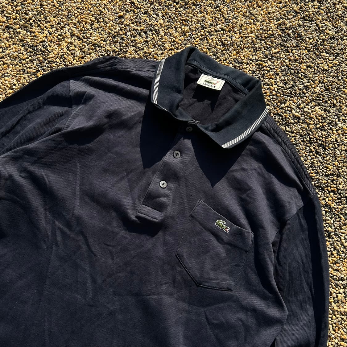 라코스테 카라 네이비 긴팔 티셔츠 상품이미지2