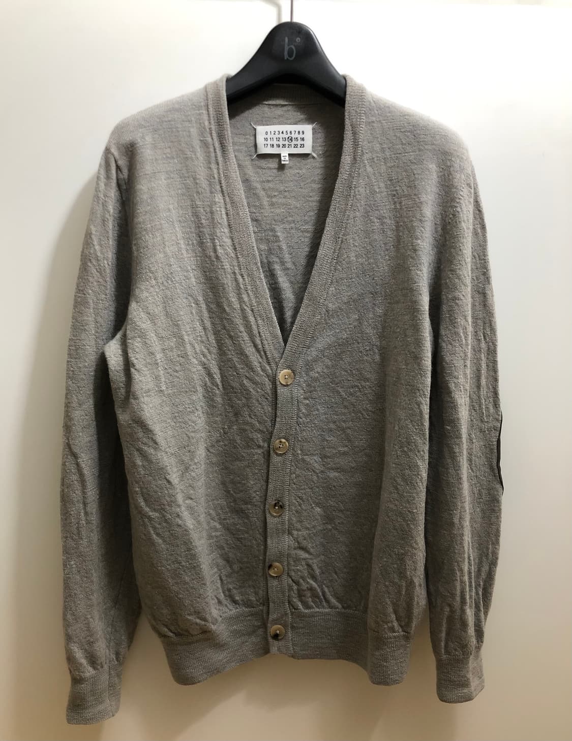 [M] 마르지엘라 엘보우 패치 가디건 그레이 상품이미지1