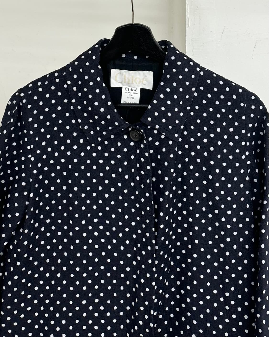 끌로에 네이비 도트 자켓 상품이미지2