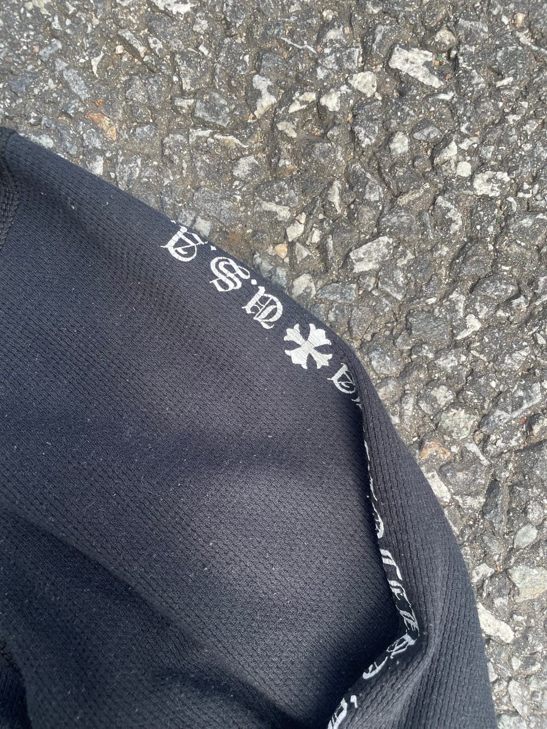 00s 빈티지 크롬하츠 크로스 세메터리 써멀 롱슬리브 티 상품이미지5