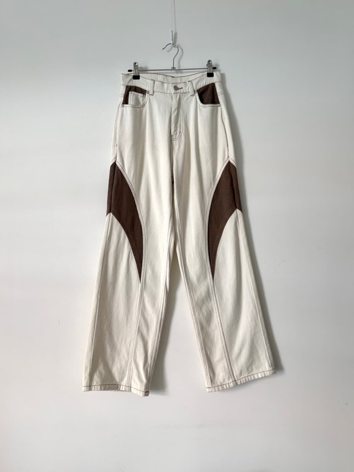 Saddle patch pants / ivory 상품이미지1