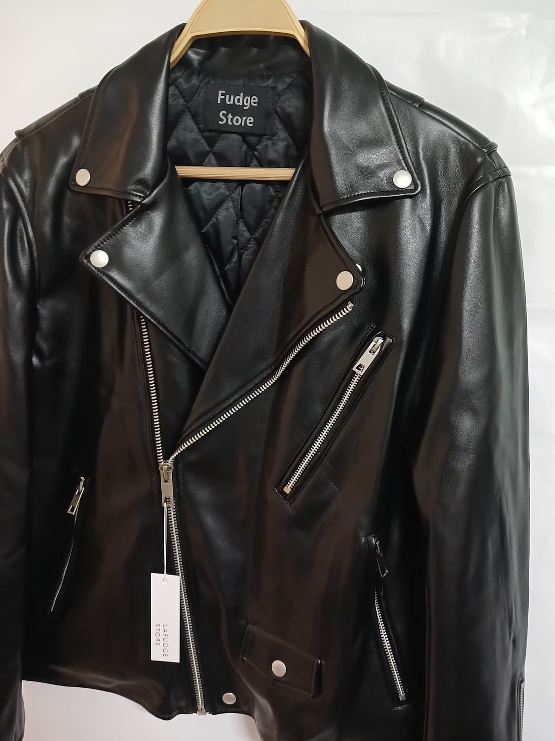 (새상품,L,100)라퍼지스토어 남성 버핑레더 가죽자켓 상품이미지3