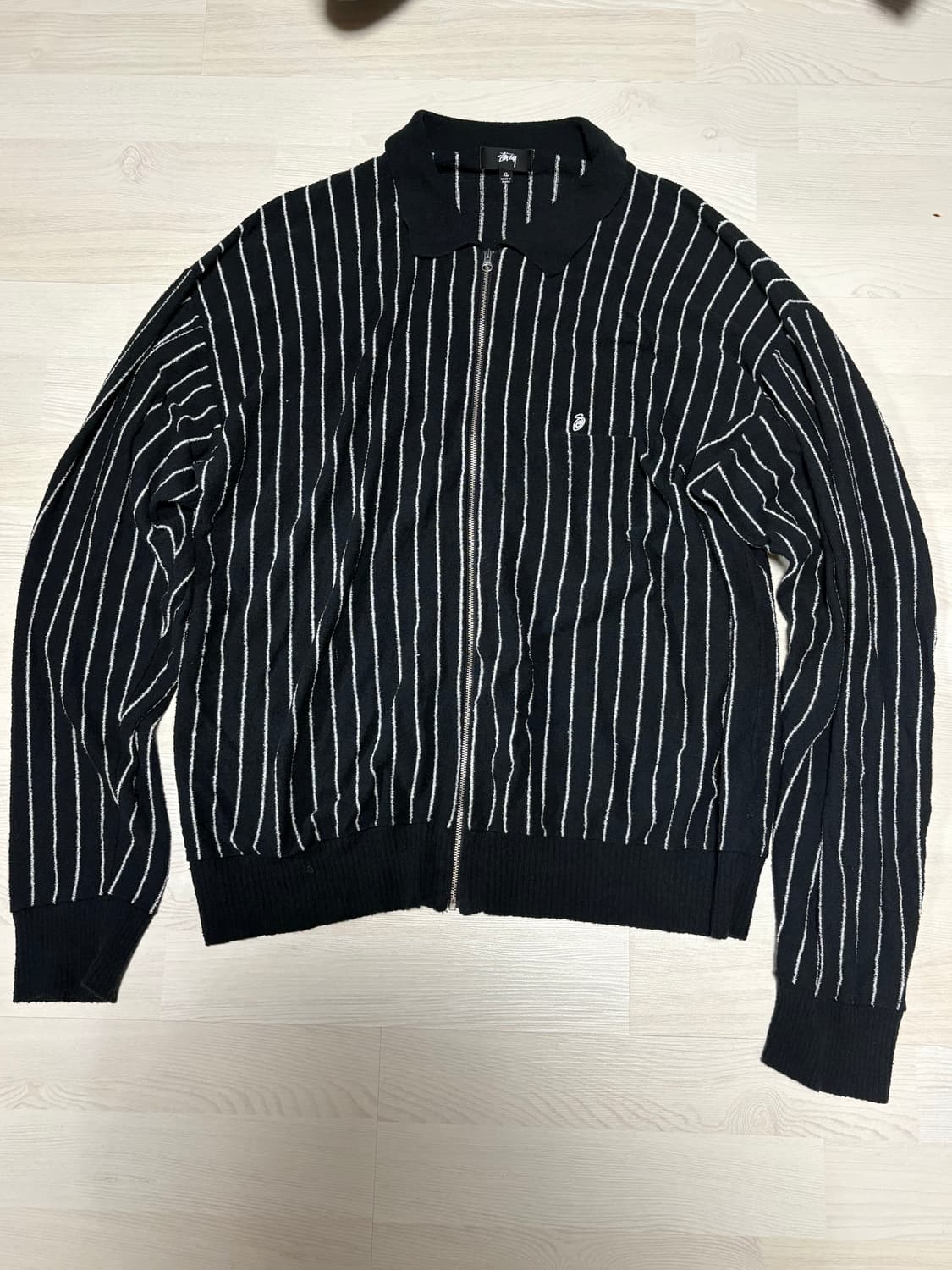 stussy / LS Zip Polo / Black / XL 상품이미지1