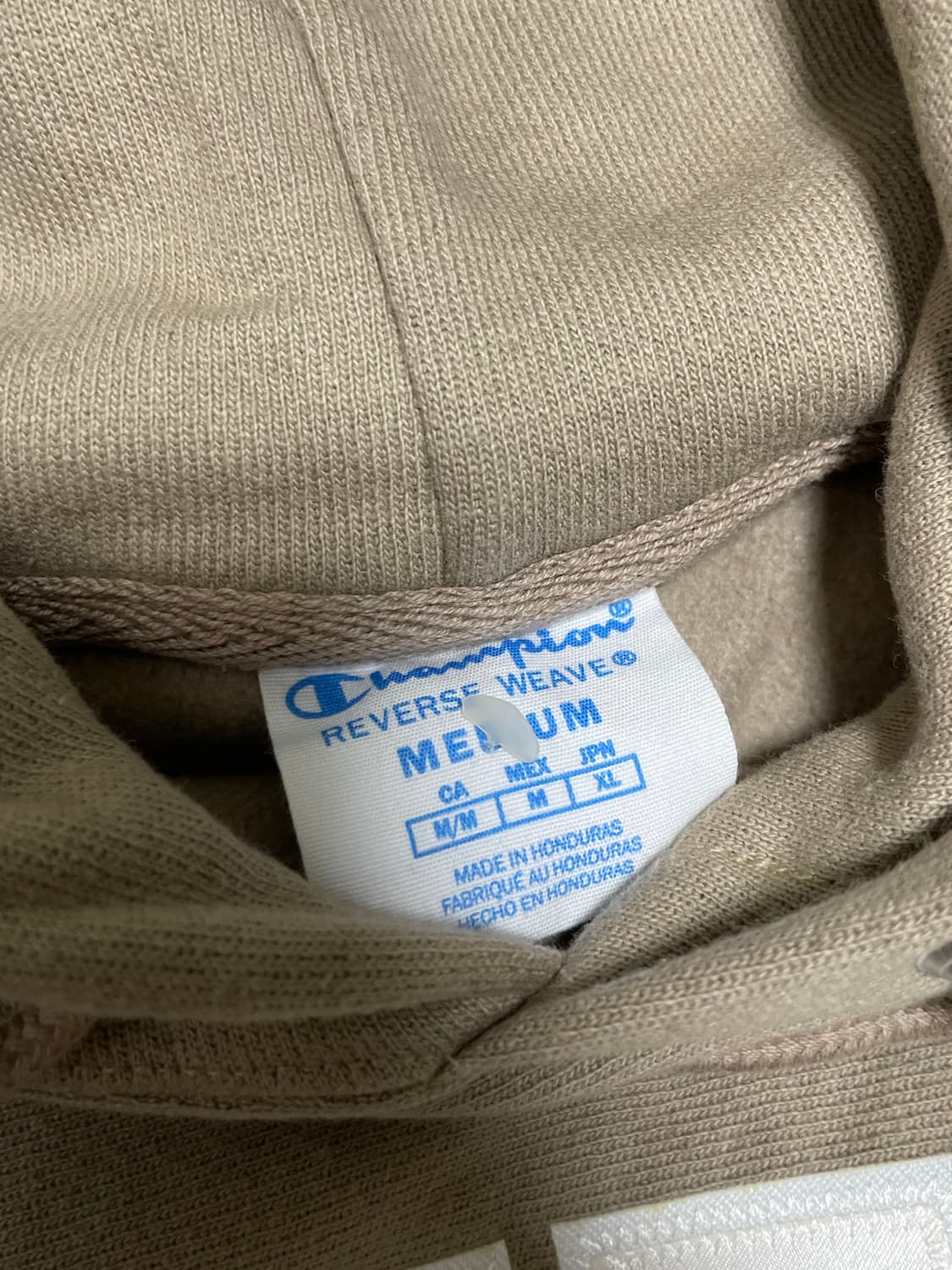 챔피언 리버스위브 미국 NYC 아플리케 후드 후디 - M / Sand 상품이미지6