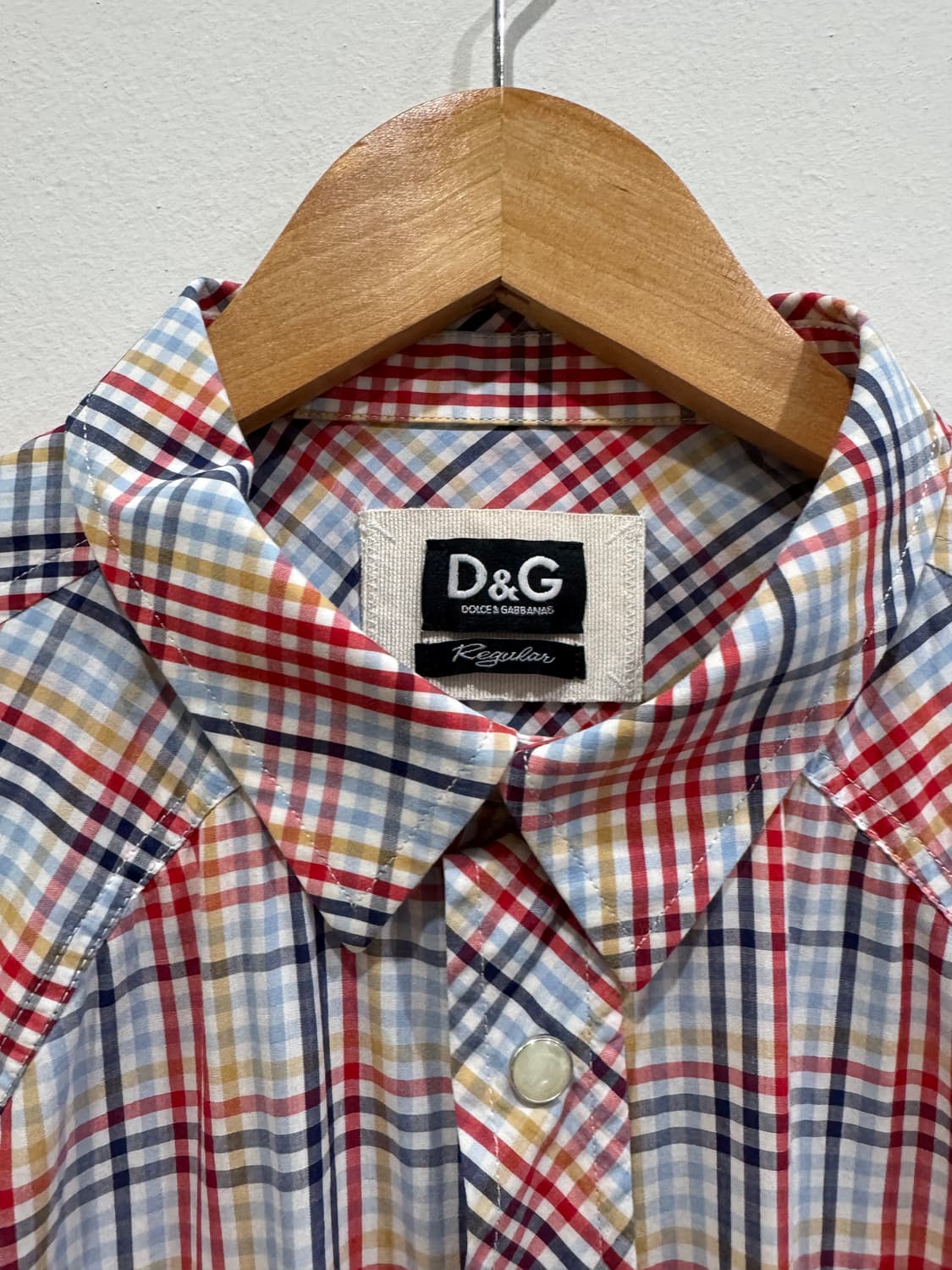 D&G 체크 셔츠 50사이즈 상품이미지3