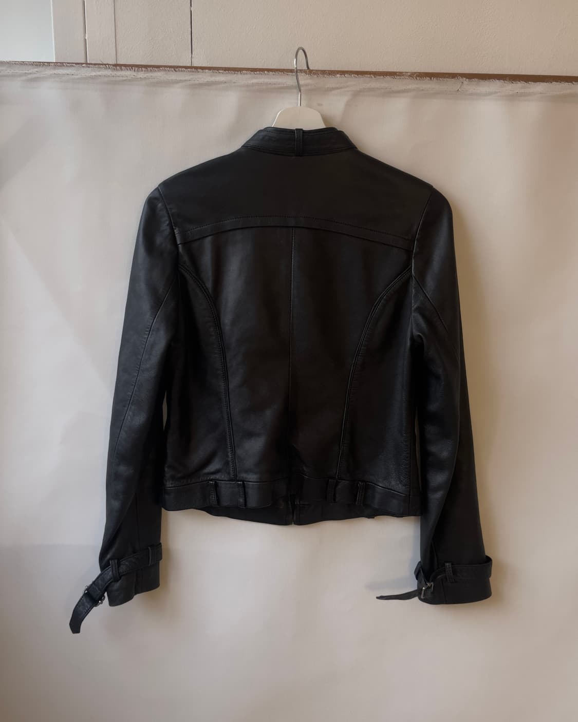 [Vintage] Belted Leather Moto Jacket 상품이미지5