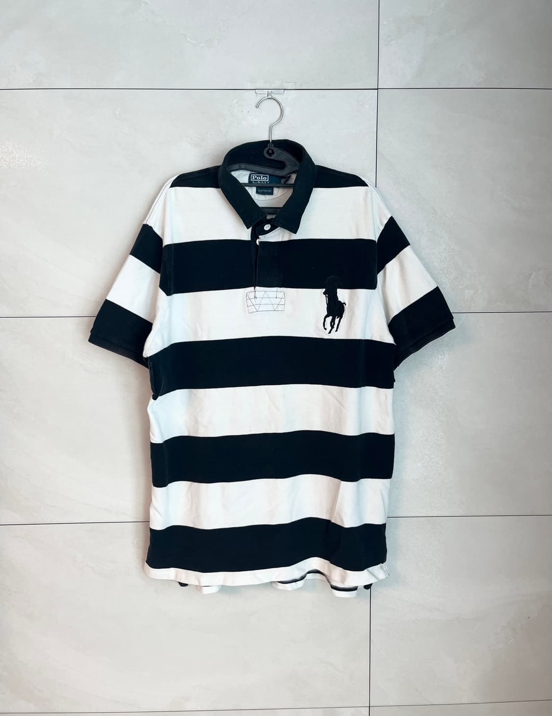 [2XL] 폴로 랄프로렌 빅포니 스트라이프 반팔 카라 티셔츠  상품이미지1