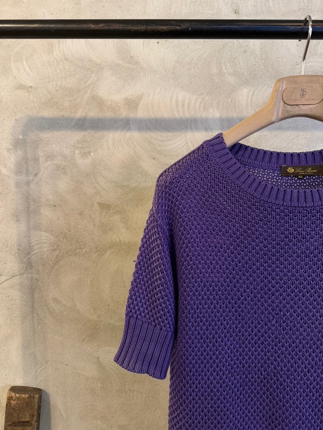 로로피아나 니트 반팔티셔츠 여성66-77 상품이미지4