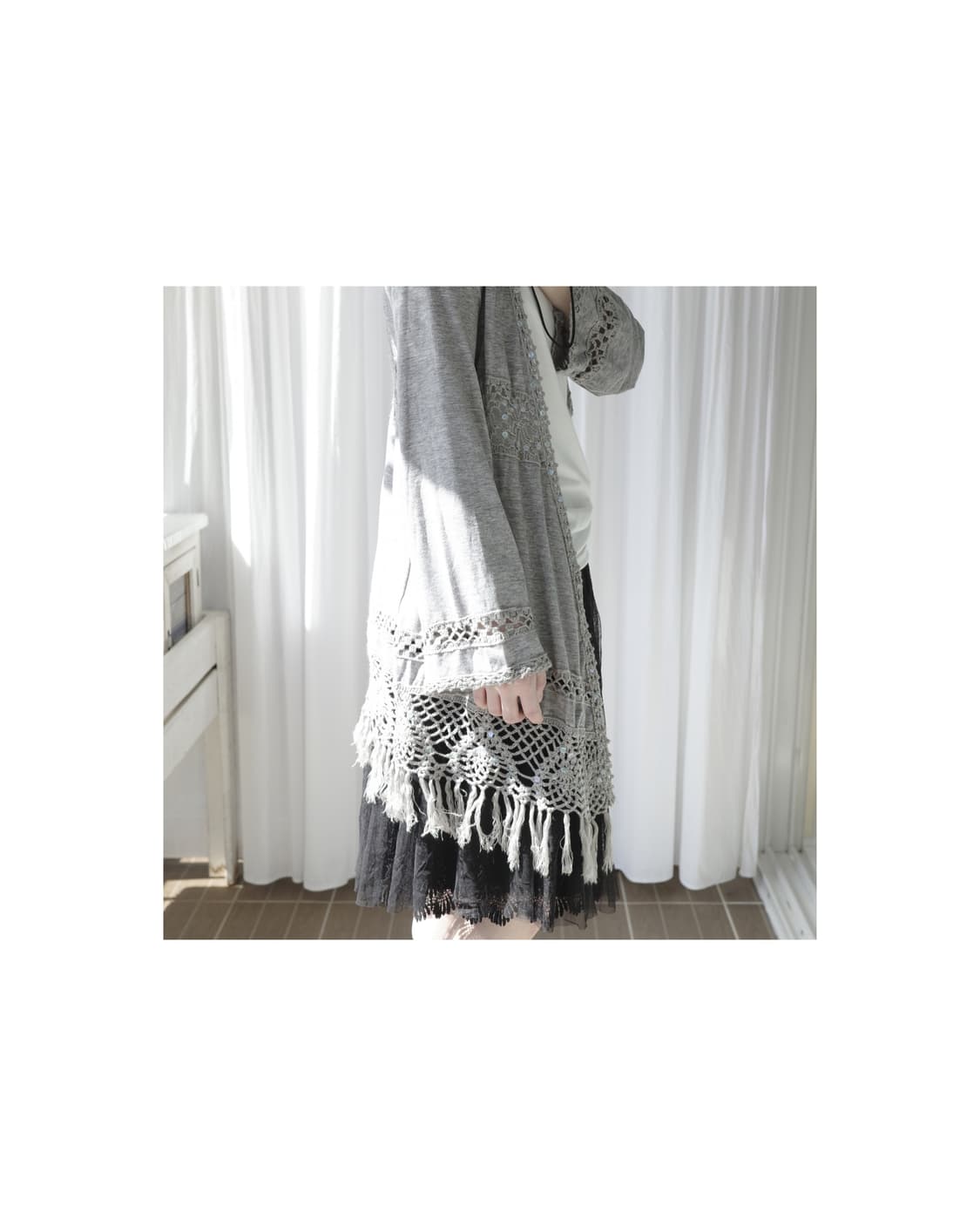 Pr spangle open cardigan 상품이미지7