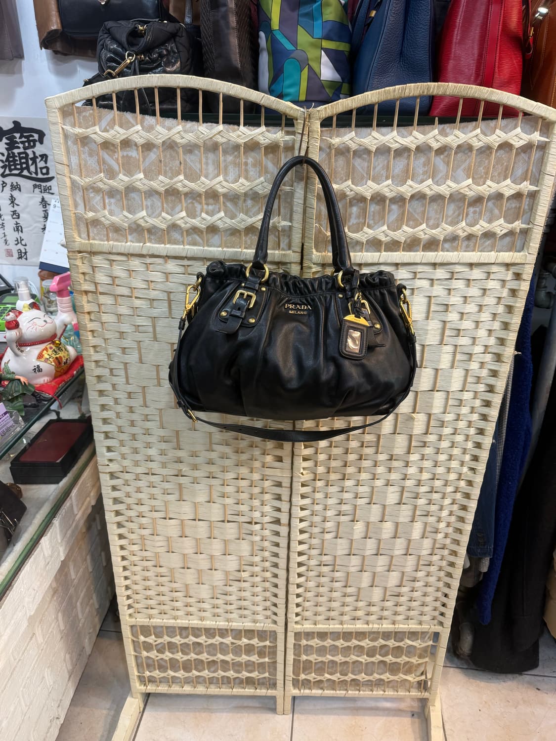 정품 프라다 레더 2way백 팝니다 상품이미지1