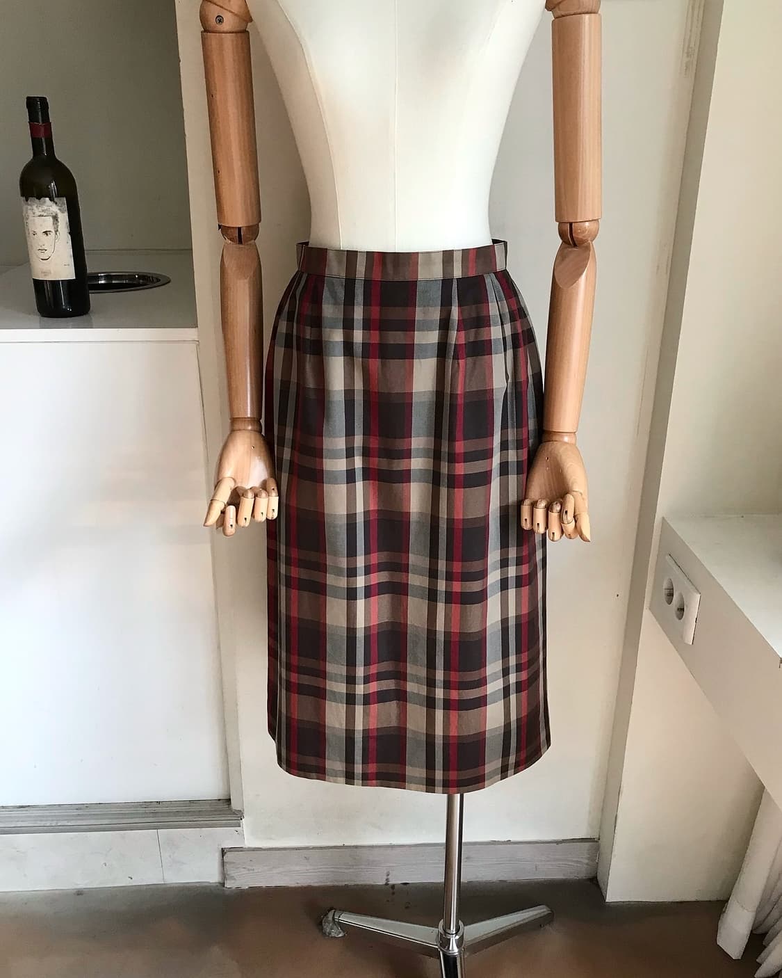 버버리 체크 스커트 치마 상품이미지6