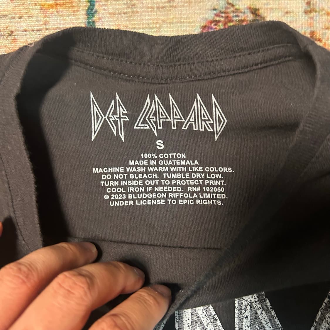 [M] 데프 레파드 Def leppard 오피셜 밴드티 상품이미지3
