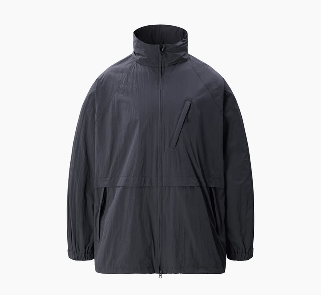 아웃스탠딩 쉘 후드 바람막이 자켓 차콜 상품이미지3