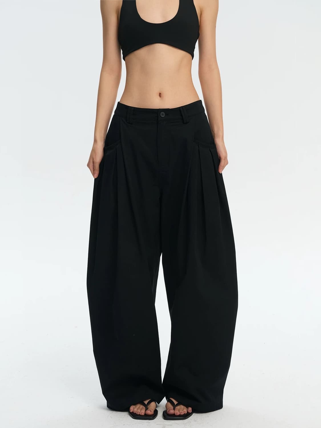 Linyliberty 핀턱 벌룬 와이드팬츠 상품이미지2