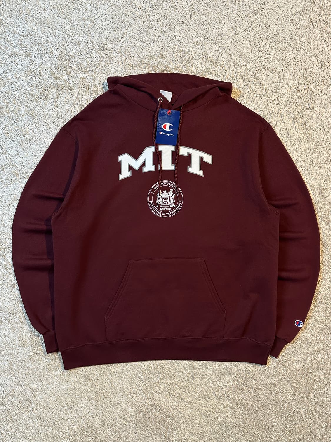 새상품급) 챔피온 MIT 후드티 버건디 상품이미지1