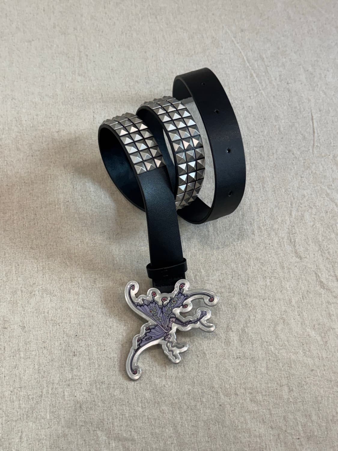 헤븐 바이 마크제이콥스 스터드 캐릭터 레더 벨트 상품이미지4