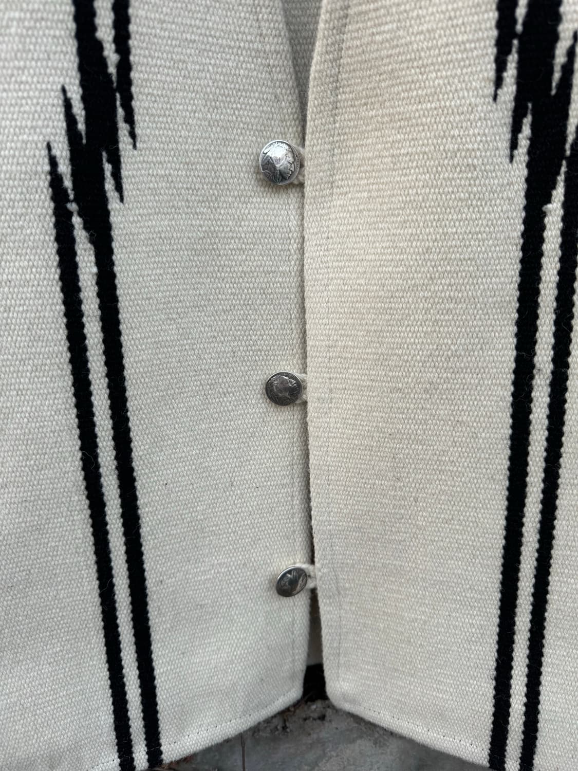 센티넬라 오르테가 핸드 우븐 울 치마요 베스트 조끼 빅사이즈 상품이미지5