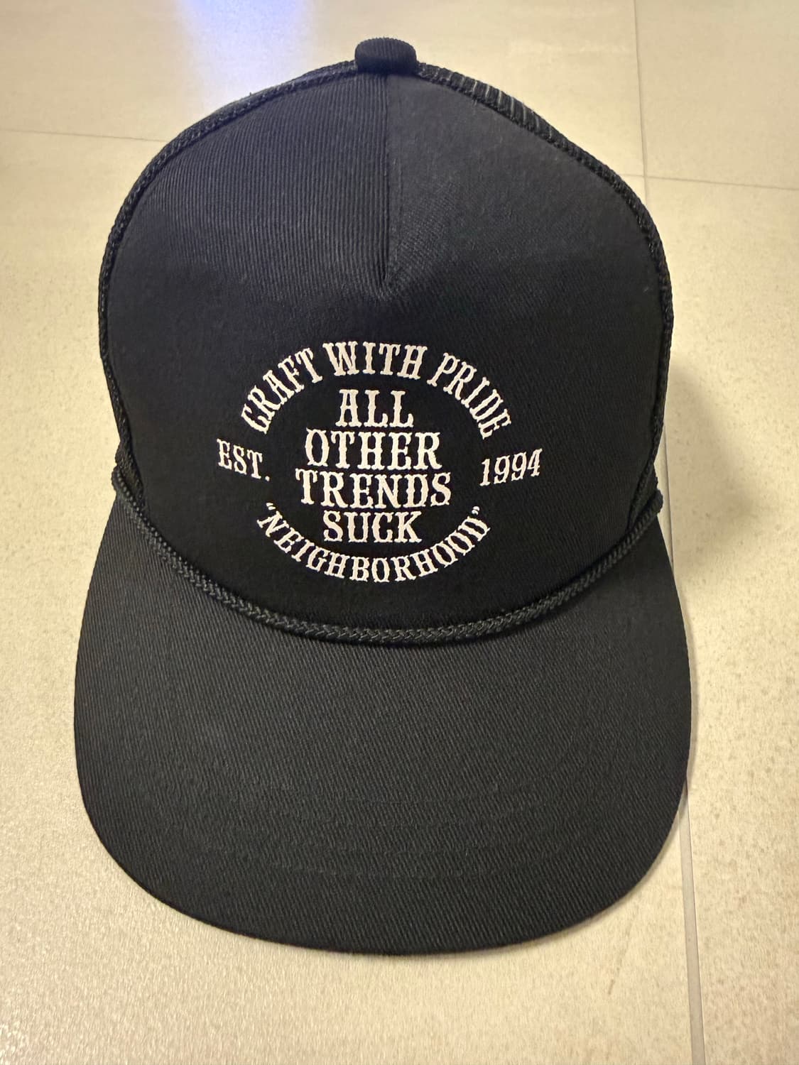 네이버후드 트러커캡 블랙 상품이미지1