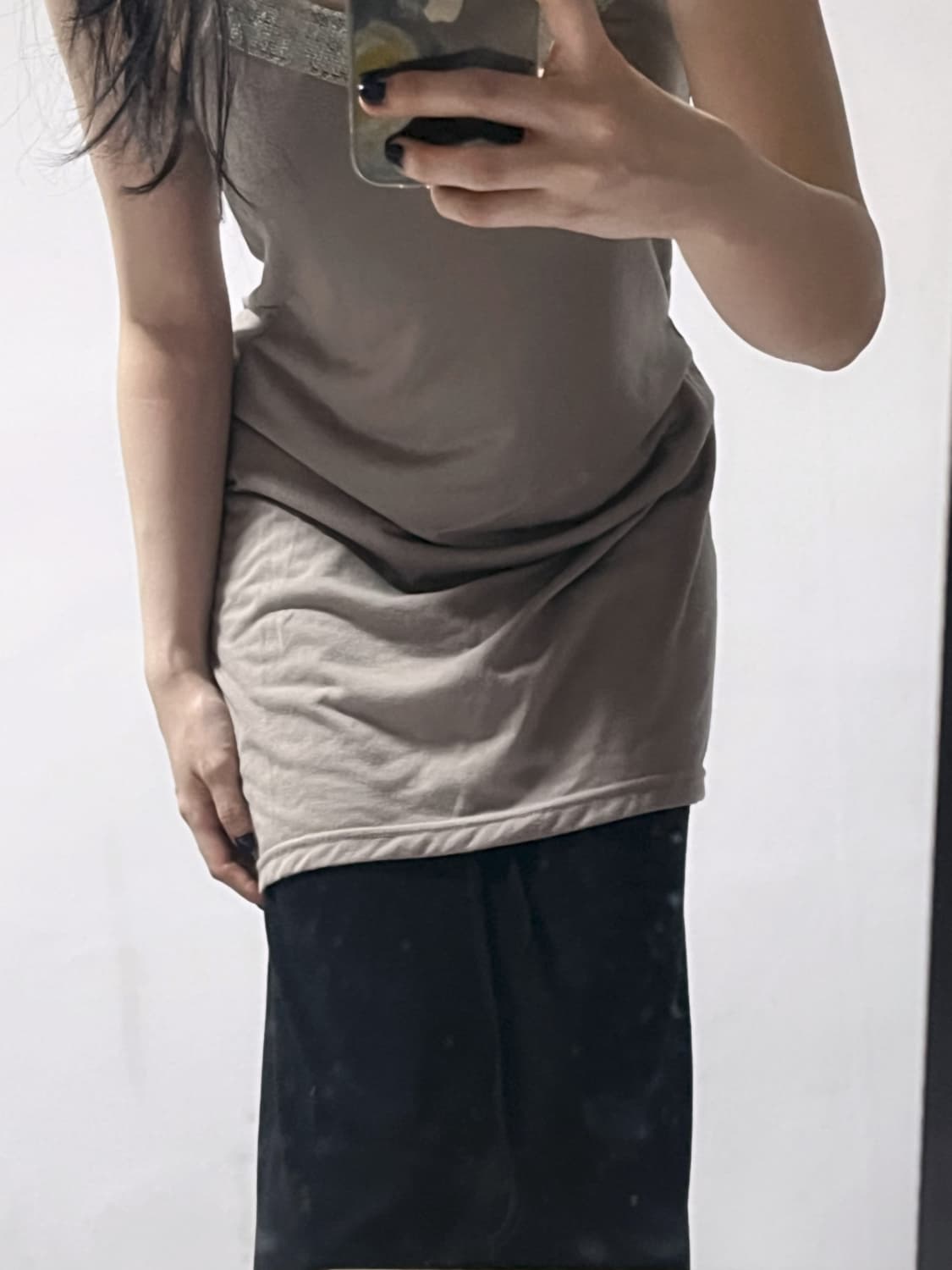 Khaki sleeveless 상품이미지3