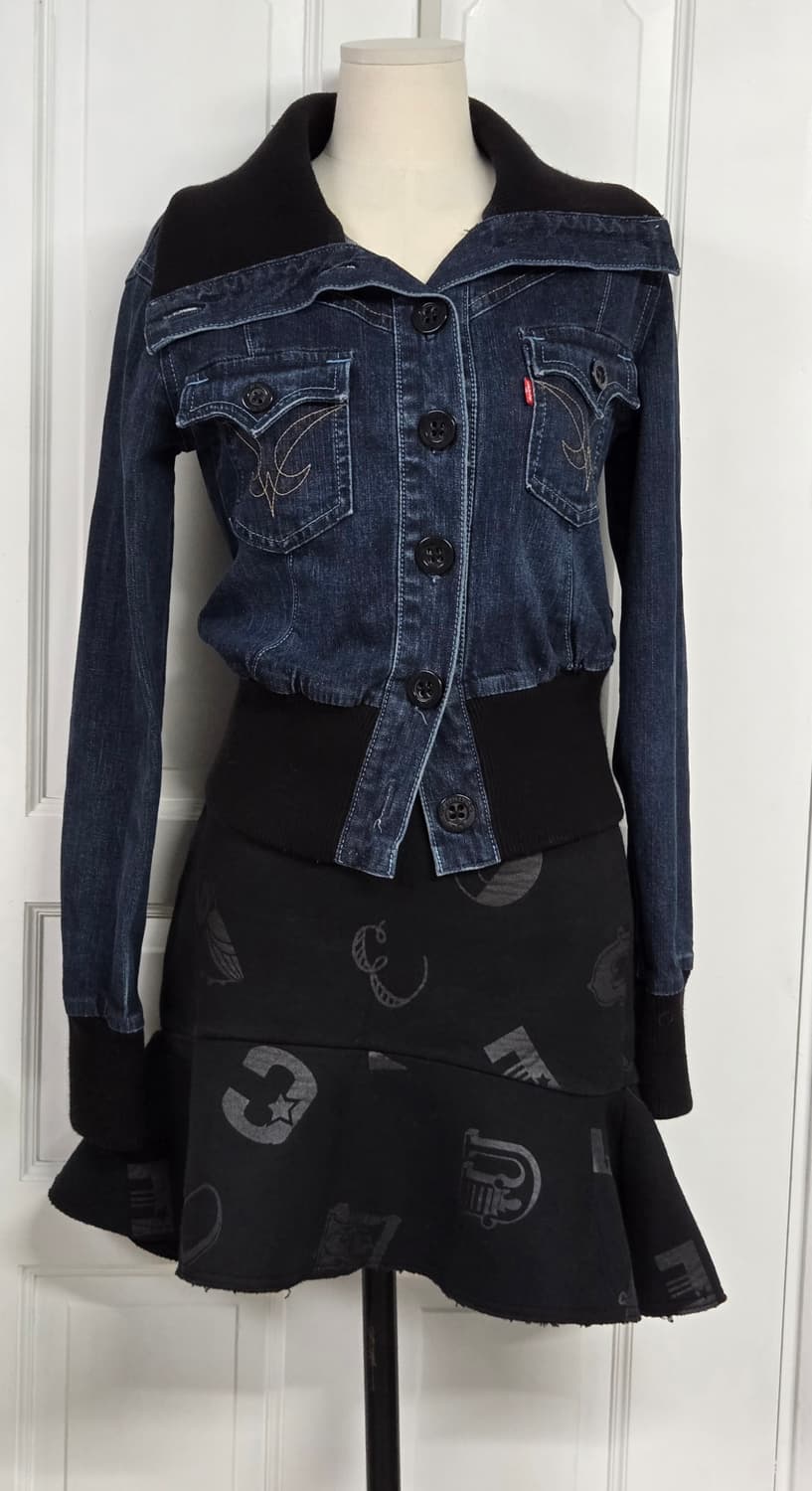 리바이스 카라배색 빈티지 데님자켓 상품이미지1