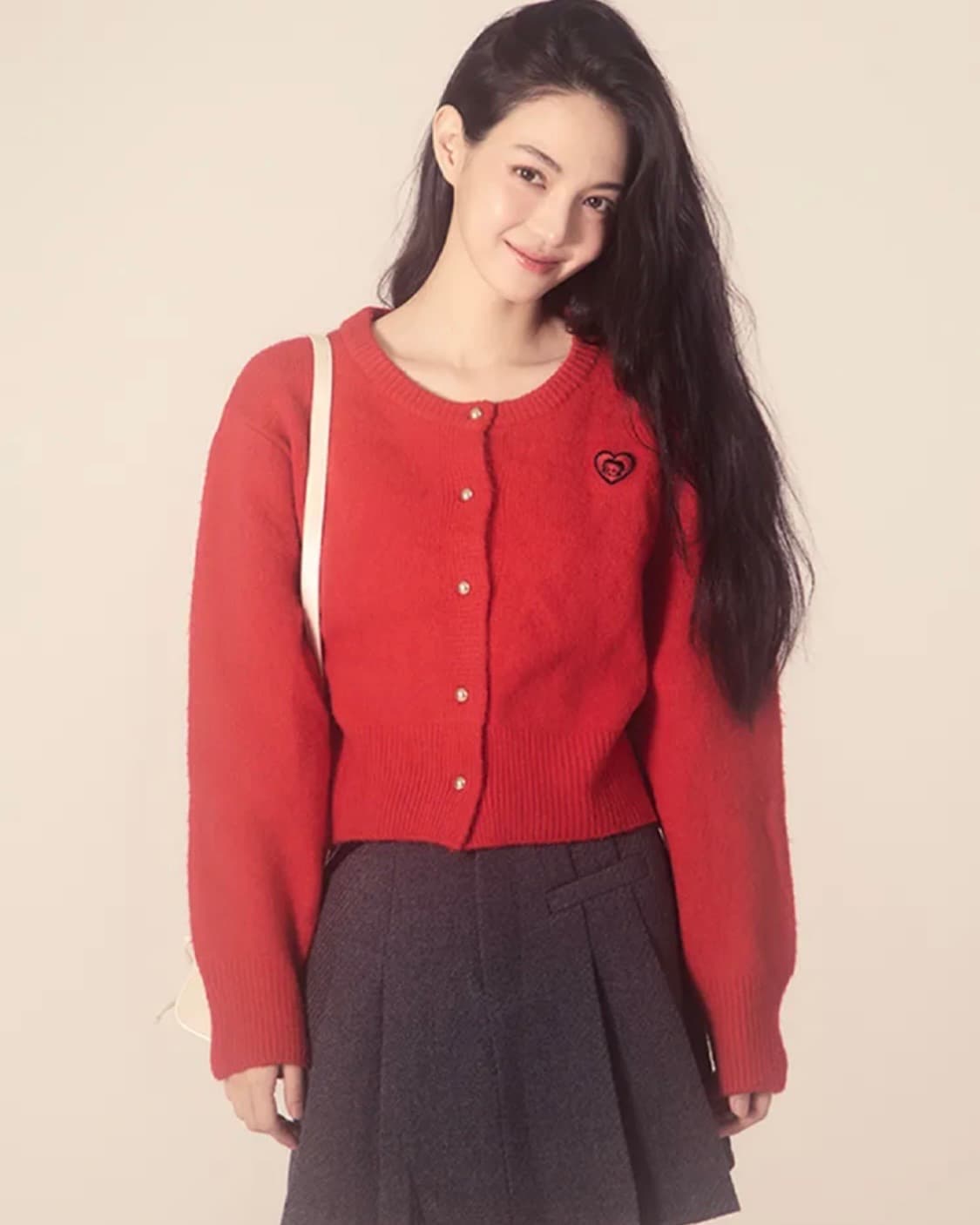 [새상품/택O] 베티붑 크롭 니트 가디건 상품이미지1